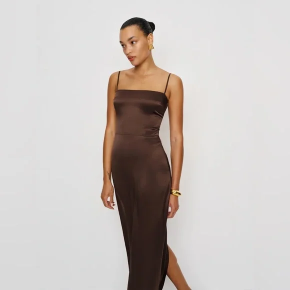 Reformation Frankie Silk Dress - Picture 3 of 12